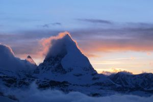 Abendstimmung auf der Monte Rosahütte